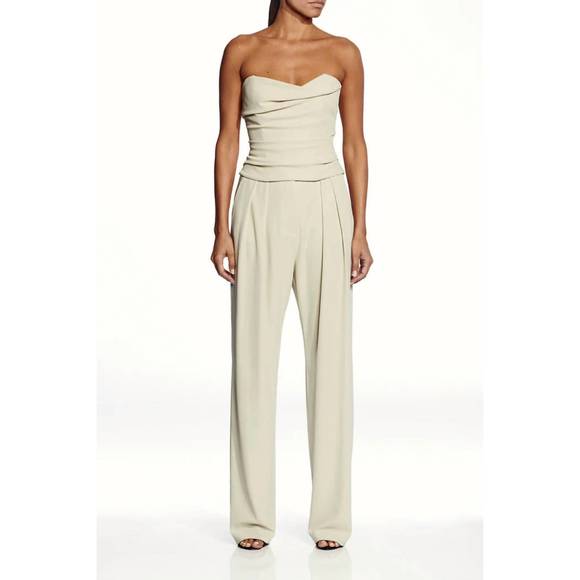 NEW THE SEI double pleated trouser in oyster